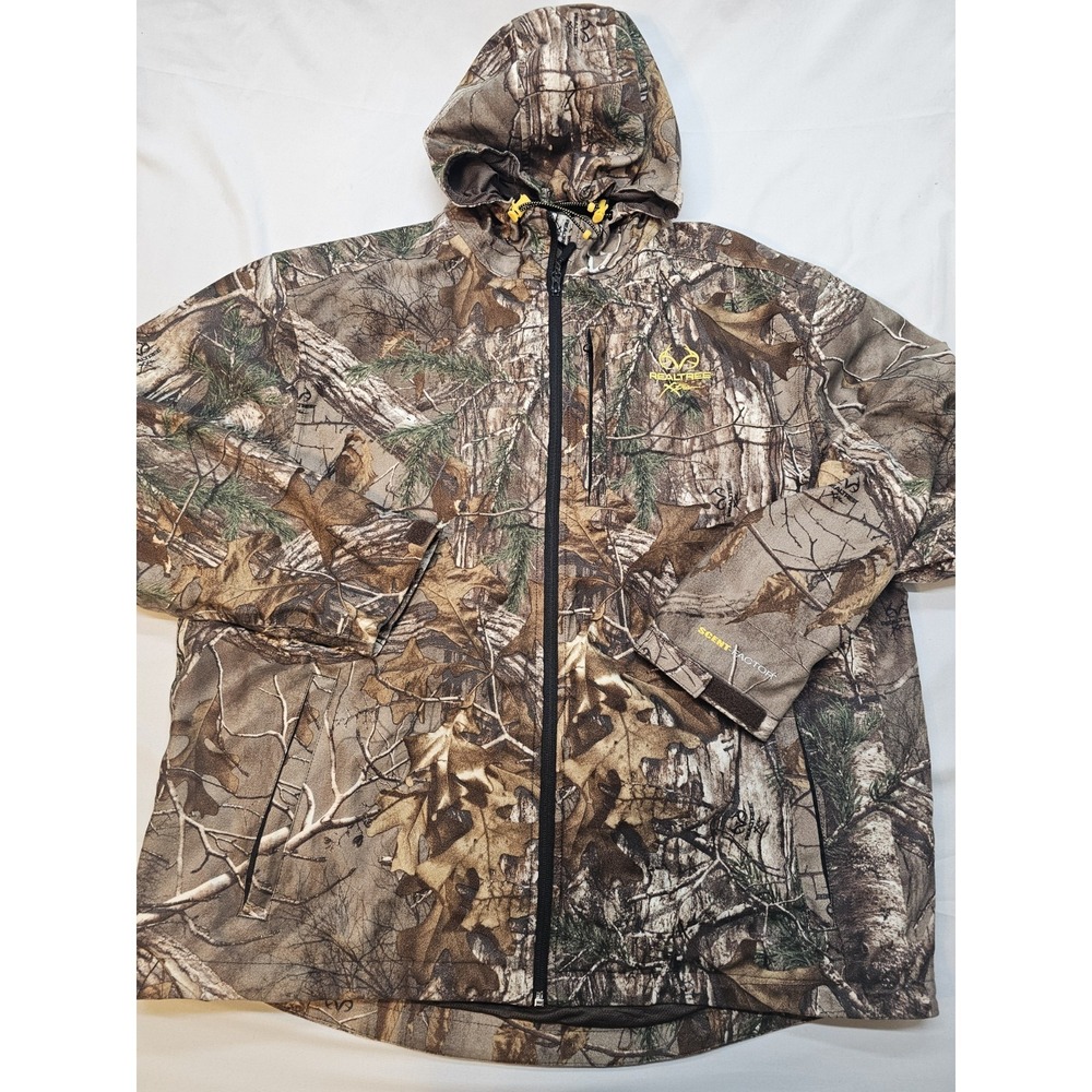 Real Tree XTRA Scent Control Full Zip Hooded Jacket Men's XL
